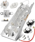 Dryer Heating Element Kit Compatible With Whirlpool WED6620HC1 WED6620HW1 WED7120HW1 WED7120HW0 WED7500GW0 WED7500GC0 WED75HEFW1 WED8127LC1 WED8127LW1 WED5700AC1 WED5605MW0 WED5550XW0