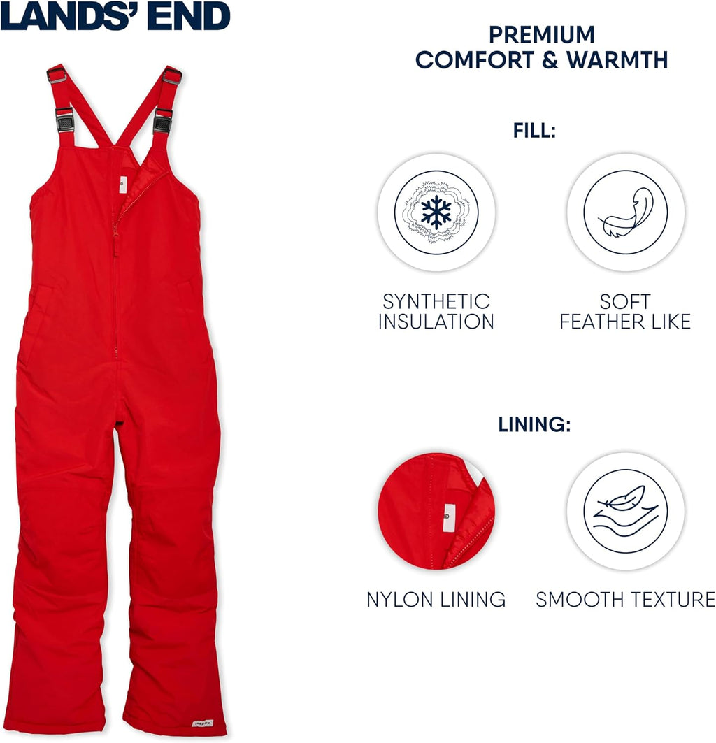 Unisex Kids Squall Waterproof Adjustable Insulated Iron Knee Snow Bib Overalls
