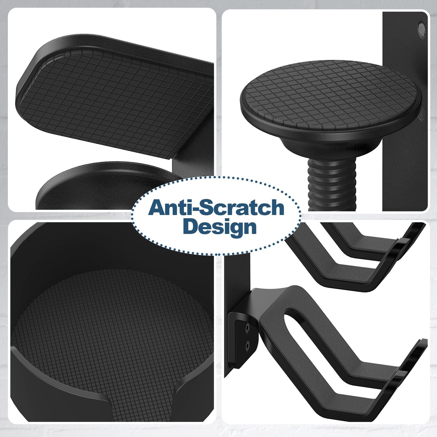 4 in 1 Desk Cup Holder with Headphone Hanger and Controller Stand Gaming Accessories, Universal Adjustable & Rotating
