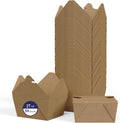 50 Pack 27 oz Leak Grease Resistant Kraft Brown To Go Boxes
