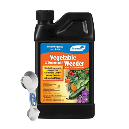 Vegetable and Ornamental Weeder Bundled with Measuring Spoon - Preemergence Herbicide for Use in Ornamental and