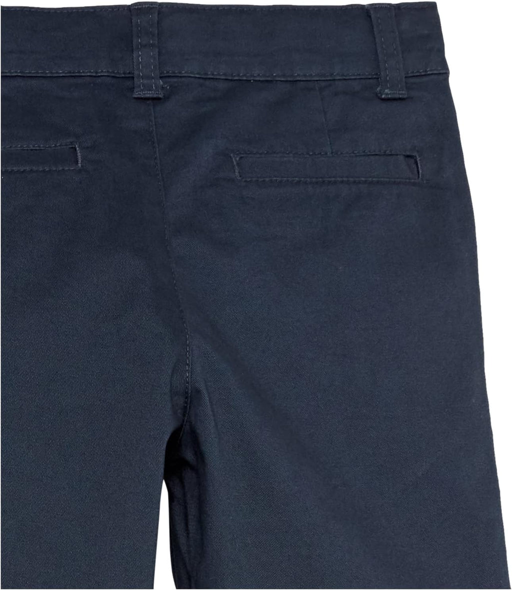 Boys and Toddlers' School Uniform Woven Flat-Front Shorts with Elastic Waist