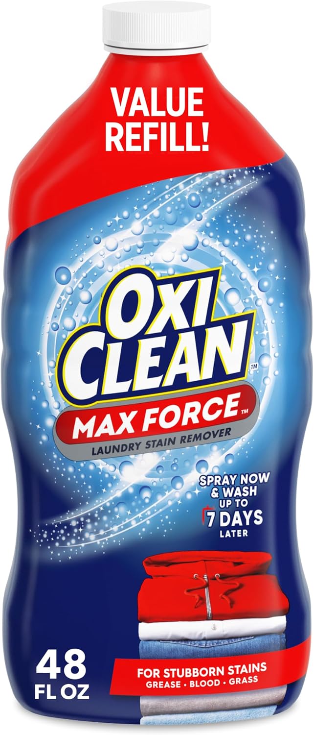 Max Force Laundry Stain Remover Spray Refill, 48 fl oz