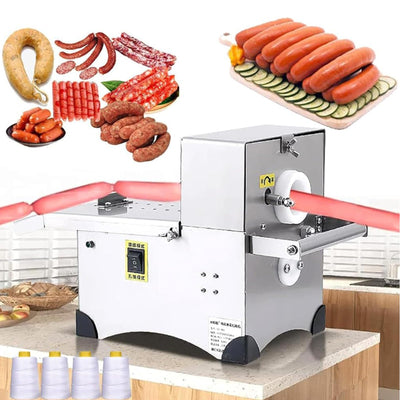 Sausage Linker Machine, Meat Stuffer Accessories for DIY Sausage, Foot Switch Operation, Two Modes for Easy Sausage