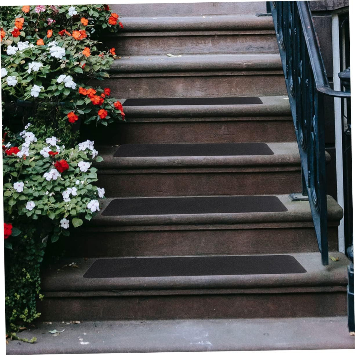 Black PVC Non Slip Safety Grip Tape for Stairs 2pcs