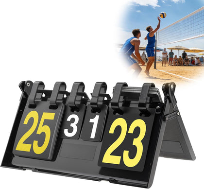 Foldable Scoreboard Flip with Large Numbers (1–31) | Portable Flipper for Volleyball, Ping Pong, Cornhole, Baseball
