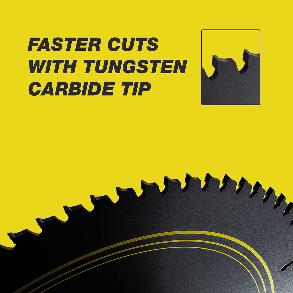 Table Saw Blades 10 inch 60 Teeth - (1 Pack) 10" Table Saw Blades & 10 inch Miter Saw Blades, 5/8" Arbor, Multipupose
