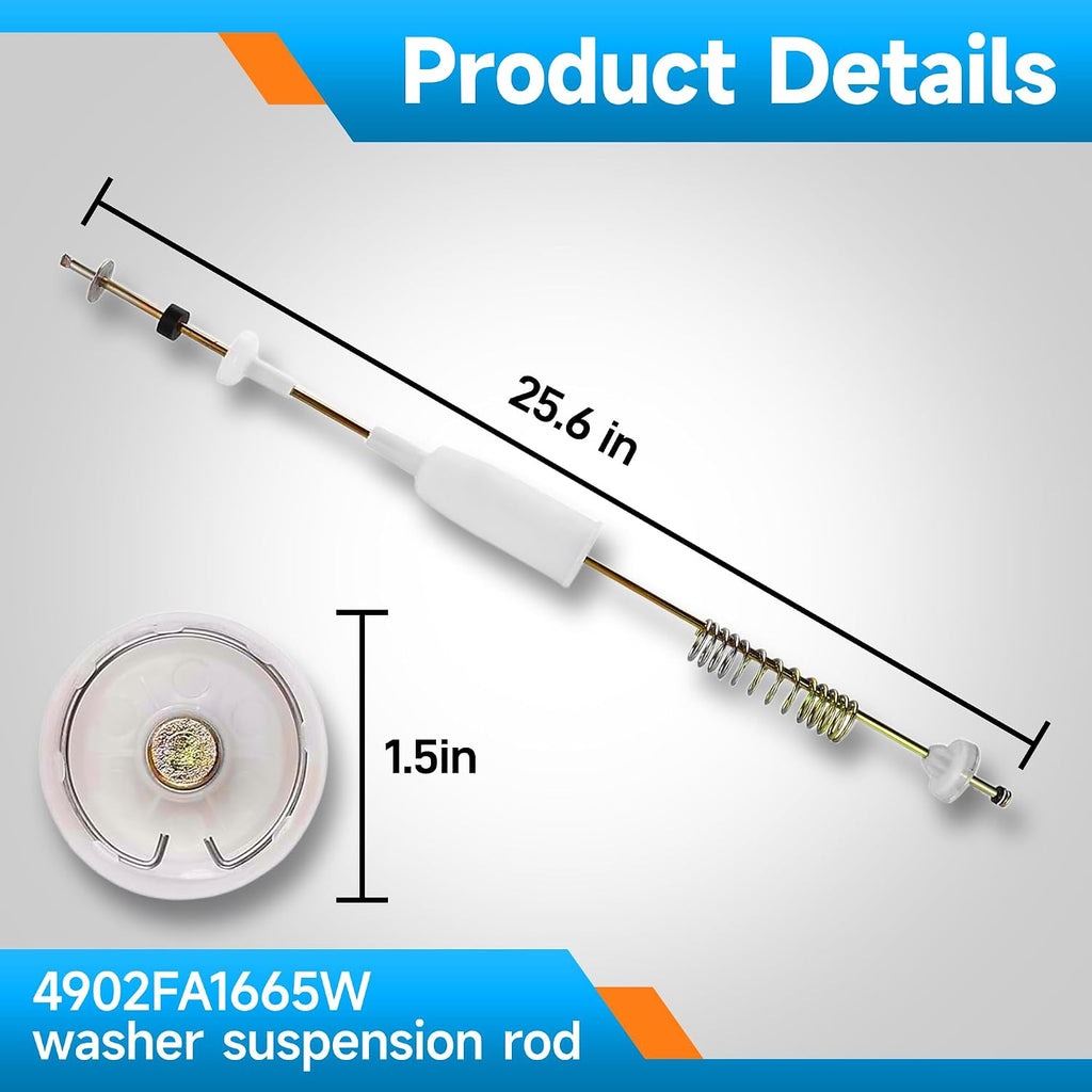 4902FA1665W AJK72909308 Washer Suspension Rods Kit (4 Pcs)