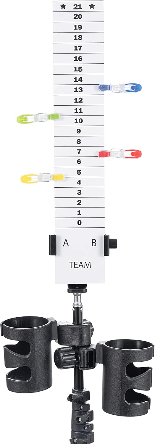 New Valley Walber Score Keeper Set - Scoreboard & Drinkholders for Cornhole, Easy to Assemble, Keep Track of Score