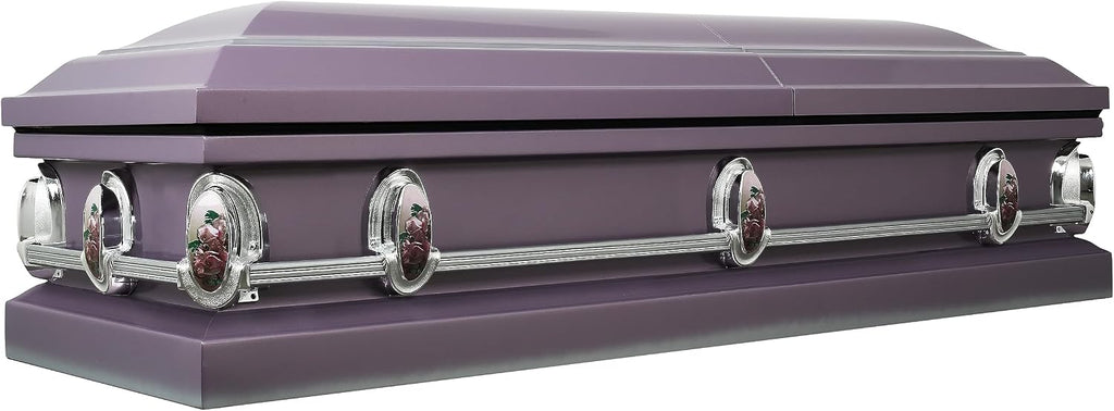 Heavenly Mother Metal Casket Pink w/Pink Crepe Interior