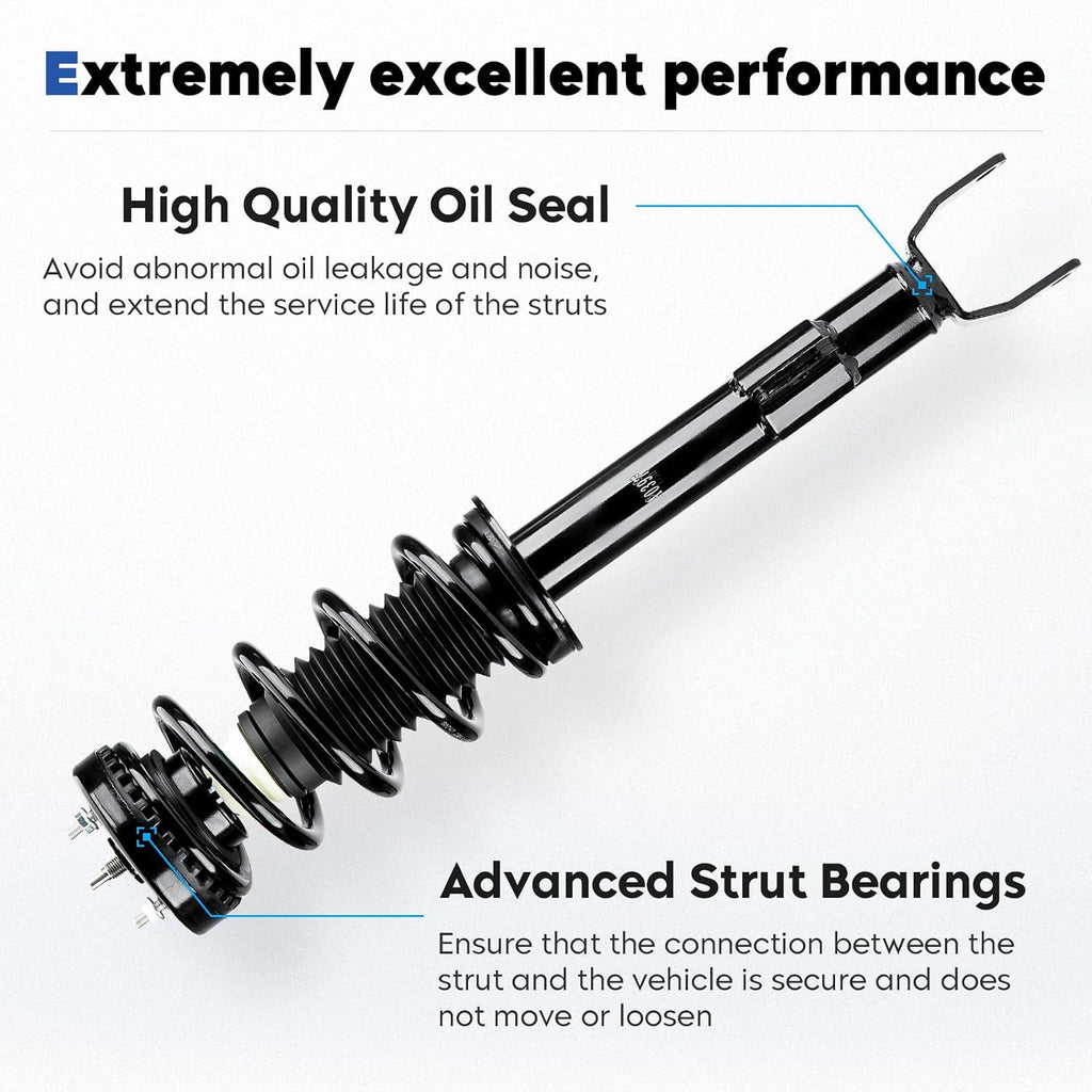 Front Complete Struts Assembly w/Coil Spring Shock Absorber Compatible with Dodge Challenger/Charger 2012-2022 3.6L RWD, Replace for 172665