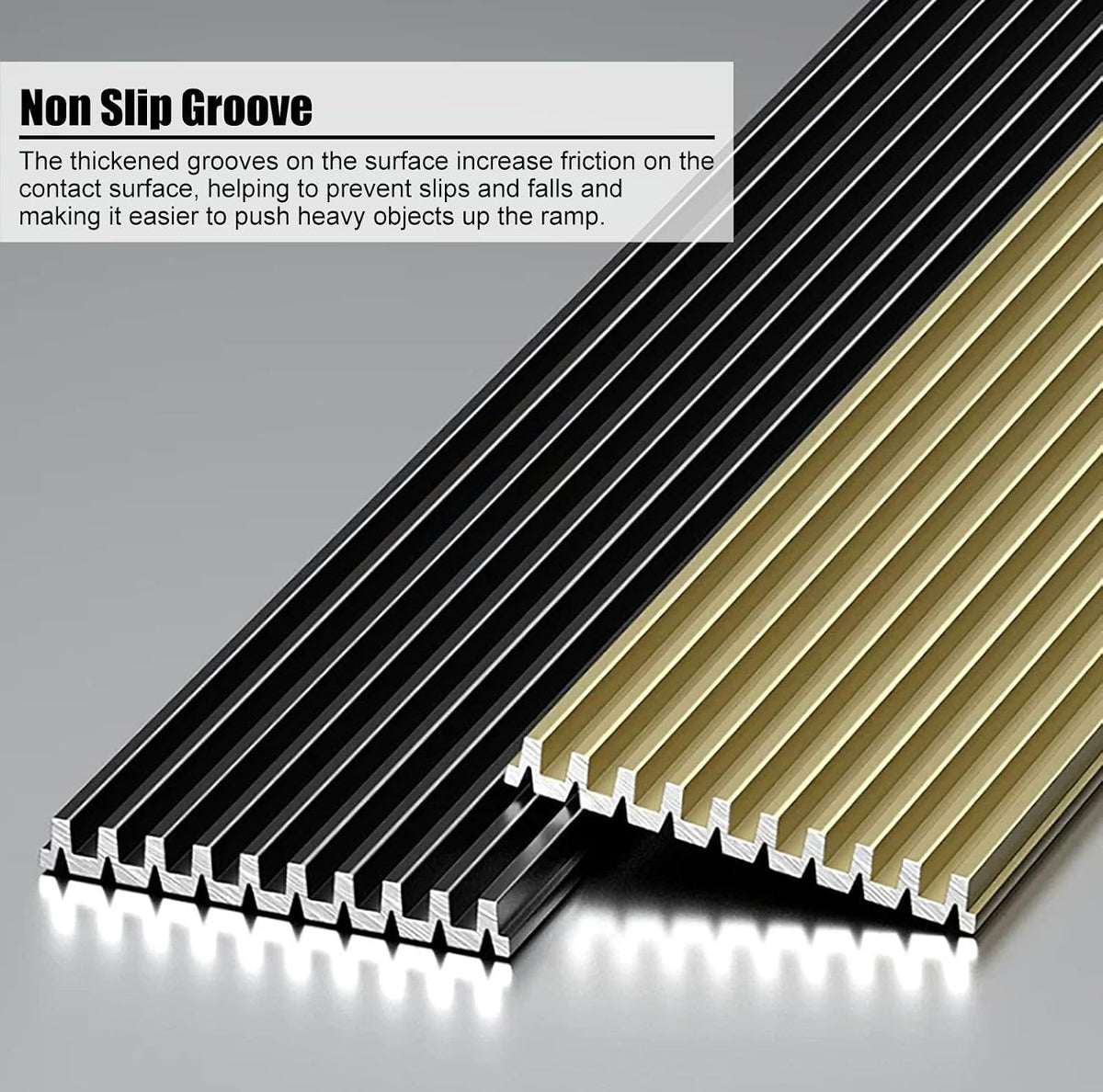 Thickened Stair Nosing Flat, Anti-Slip Step Edge Protector with Fluted