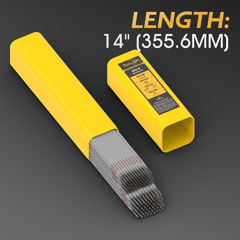 TOOLIOM E7018 Welding Rod Low-Hydrogen Stick Electrodes, 3/32+1/8" 5LB