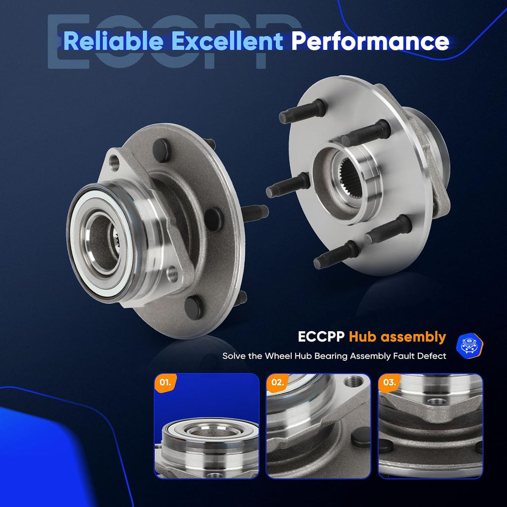 ECCPP 515038 Wheel Bearing Hub Assembly for Dodge Ram 1500 2000-2001