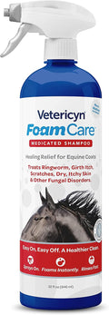 FoamCare Medicated Horse Shampoo | Sprayable Equine Shampoo with Ketoconazole for Healing Relief from Itchy Skin