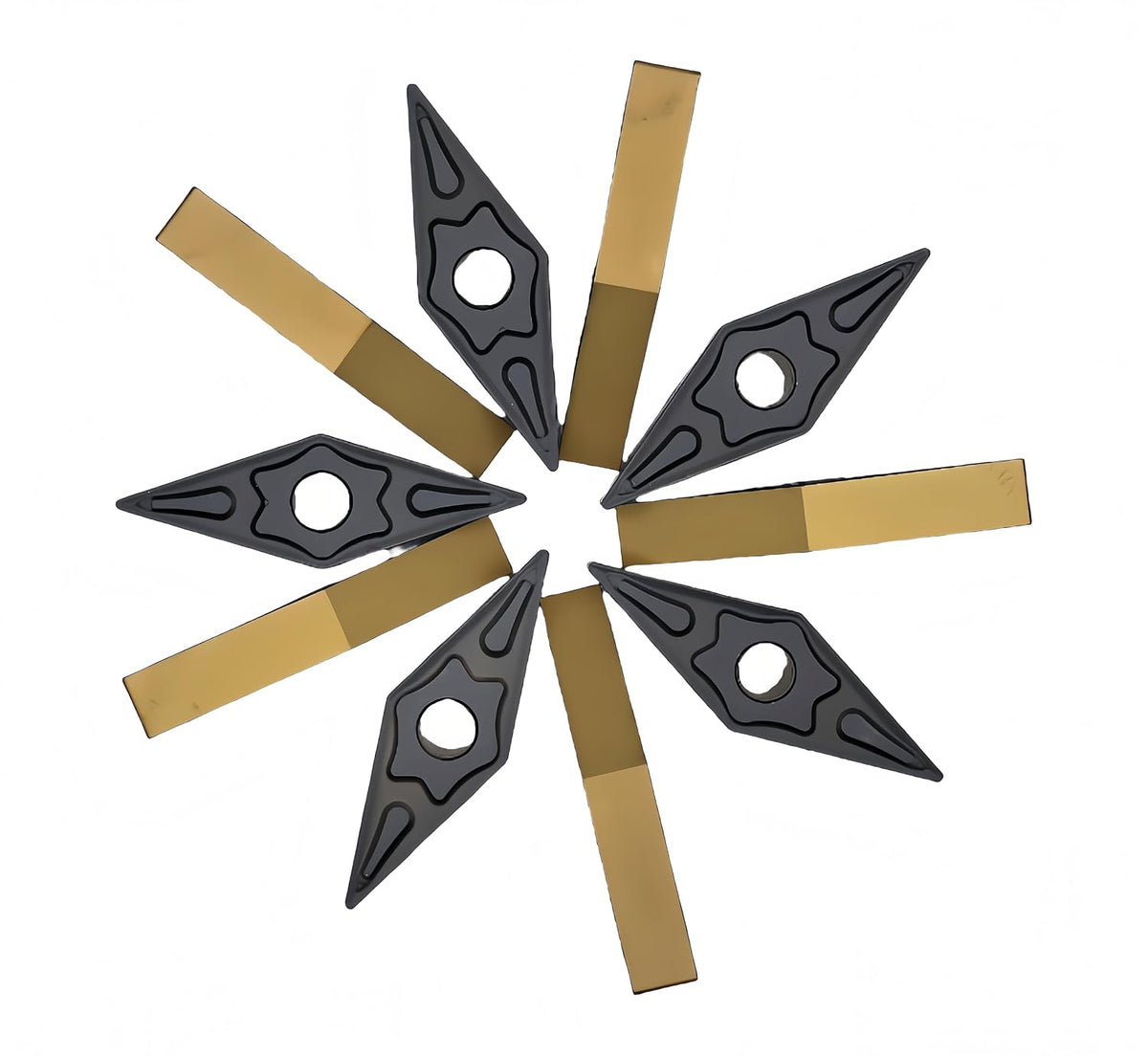 VNMG331/VNMG160404-MD CNC Carbide Turning Inserts for Semi-Finishing Steel Cutting,10 PCS. (VNMG160404)