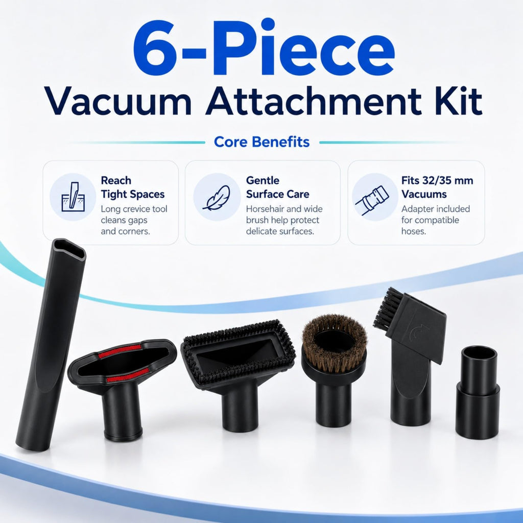 Vacuum Attachment Kit for Rainbow/Rexair E2 Type 12 Black