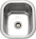 Club Stainless Steel Kitchen Bar & Prep Sink: 10 Inch Undermount Small Sink with Strainer, Durable & Versatile