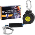 11FT Self Retracting Lifeline Fall Protection Retractable Lanyard, Fall Arrest Safety Yoyo for Construction