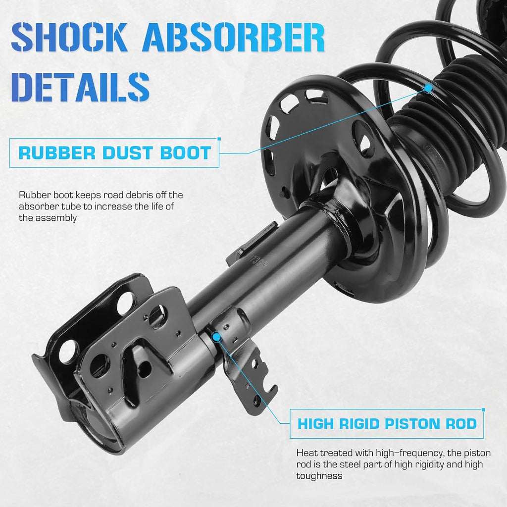 ILONPA Front Quick Struts Shocks for 2014-2019 Toyota Corolla (1.8L Only)