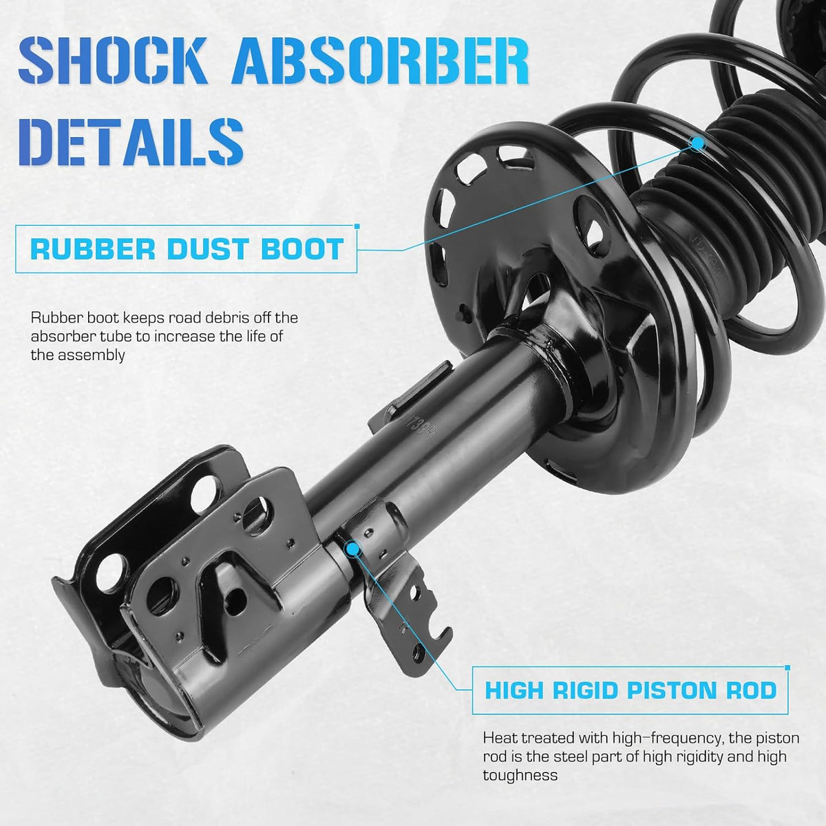 ILONPA Front Quick Struts Shocks for 2014-2019 Toyota Corolla (1.8L Only)