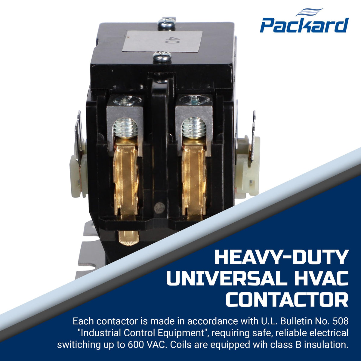 Packard C240A Packard Contactor 2 Pole 40 Amps 24 Coil Voltage