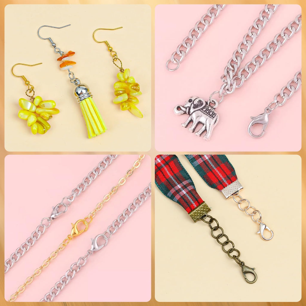 Jewelry Making Supplies Kit, Jewelry Repair Tools Kit with Pliers, Open Jump Rings, Lobster Clasps, Earring Hooks