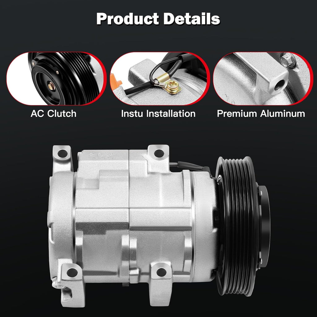 cciyu Air Conditioning Compressor for Honda Odyssey Pilot Ridgeline