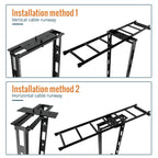 5FT Cable Runway Rack-to-Wall Mount Kit, Systematic Cable Management for Computer Rooms and Data Centers