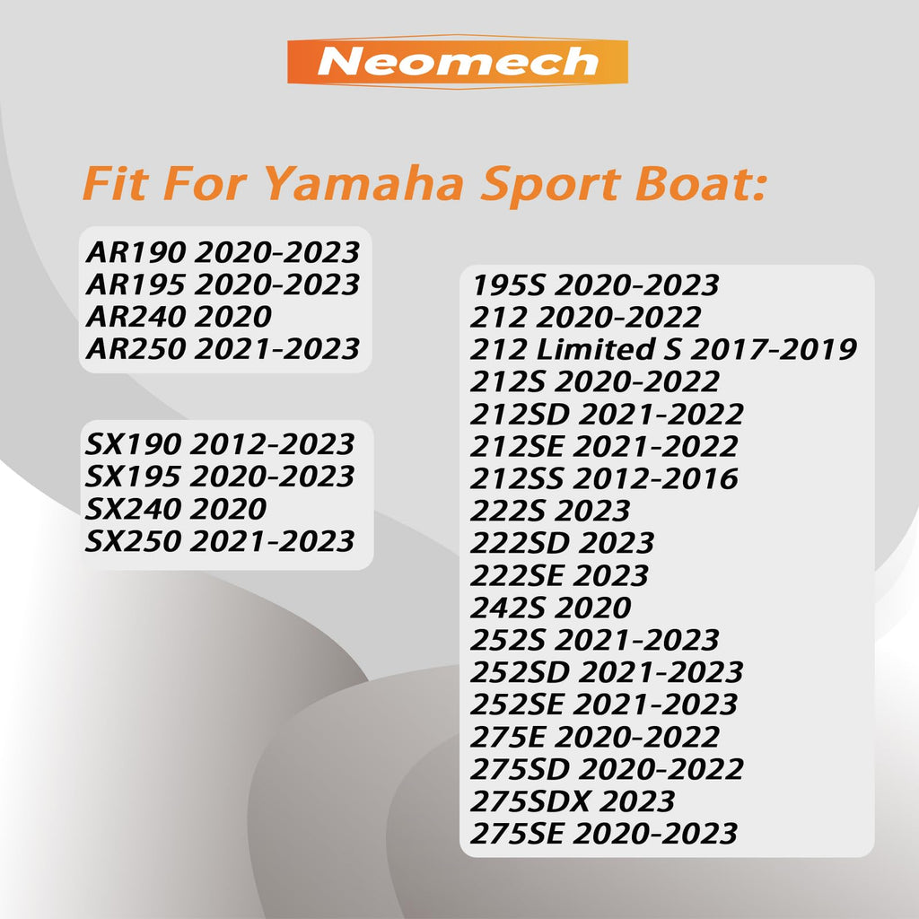 69J-13440-04-00 Oil Filter For Yamaha F150 F200 F225 F250 FL150 FL200 FL225 FL250 Outboard Engine FX HO Cruiser SHO SVHO FSH190 195 212 222 242 252 255 275 AR SX 240 250 69J-13440-03-00 (2 pcs)