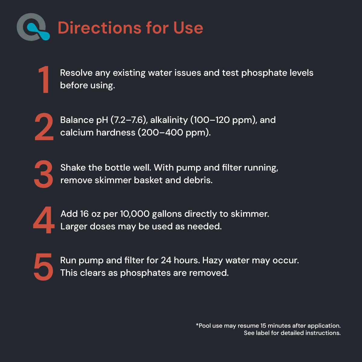 AquaDoc Saltwater Pool Phosphate Remover - Concentrated - 32 oz