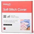 Embroidery Stitch Cover Stabilizer White 7" x 7" (100PCS)