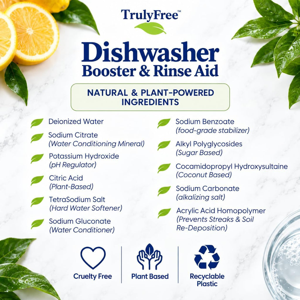 Dishwasher Booster & Rinse Aid Refills - Pack of 3