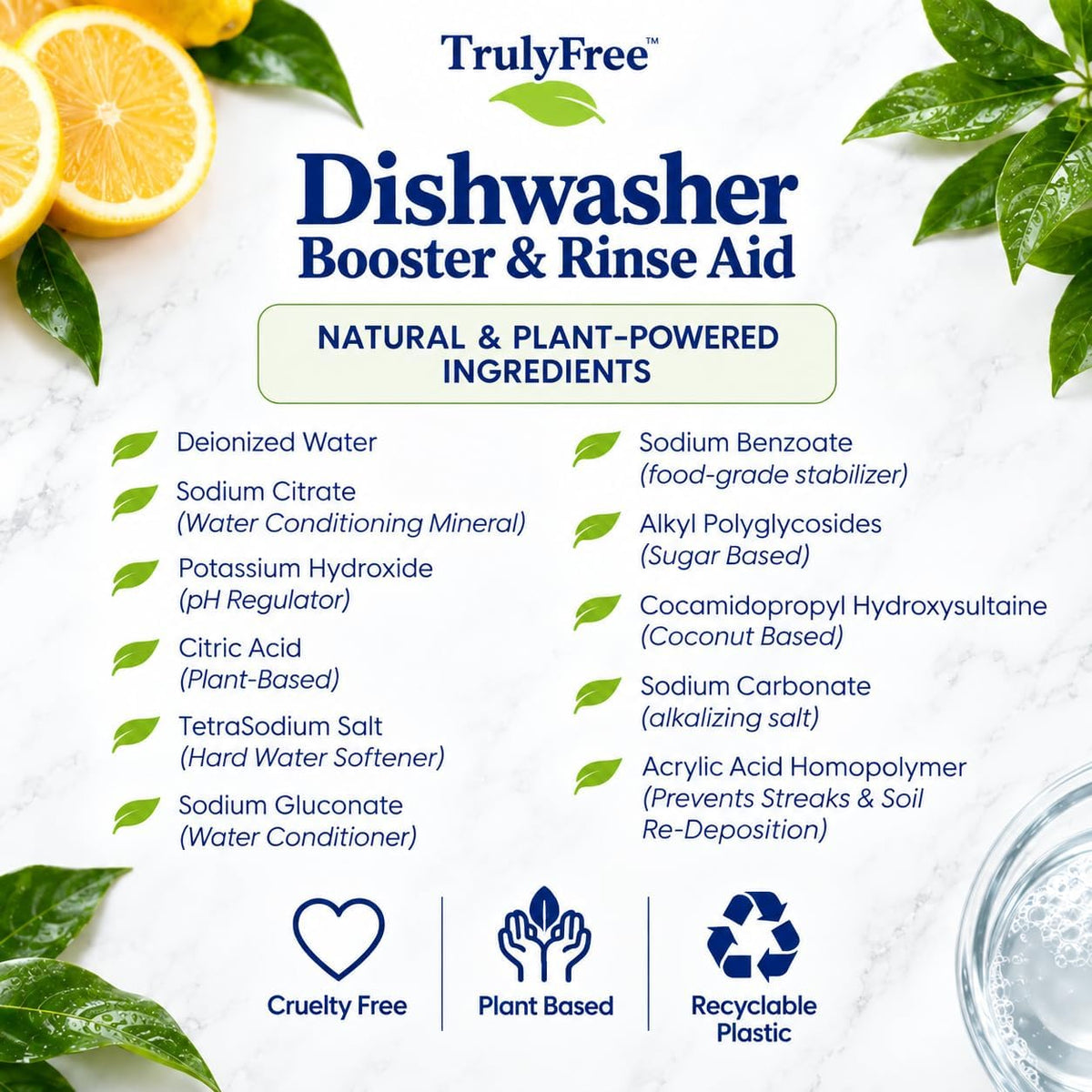 Dishwasher Booster & Rinse Aid Refills - Pack of 3