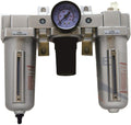 3/4" COMBO PARTICULATE FILTER MOISTURE TRAP LUBRICATOR REGULATOR & AUTO DRAIN