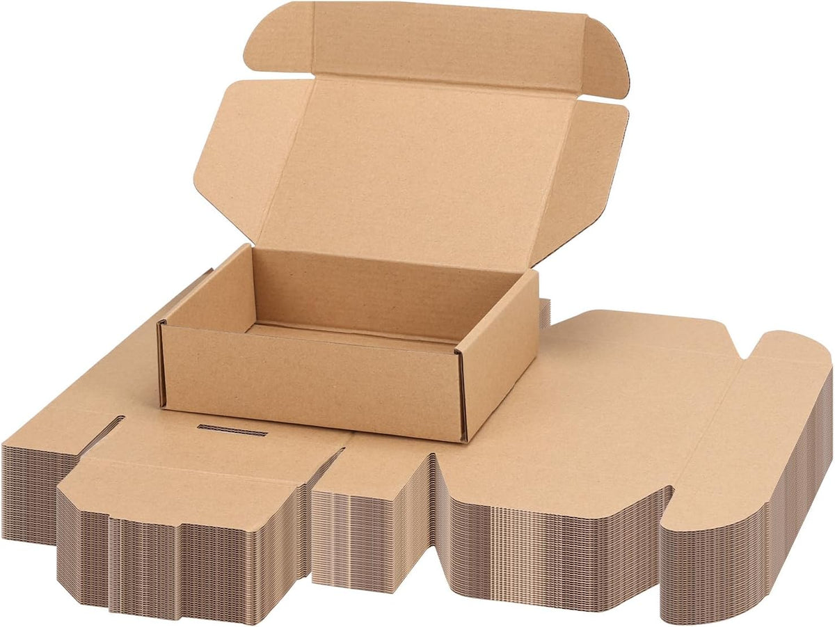 40 Pack 7x5x2 inch Small Shipping Boxes, Brown Mailing Boxes