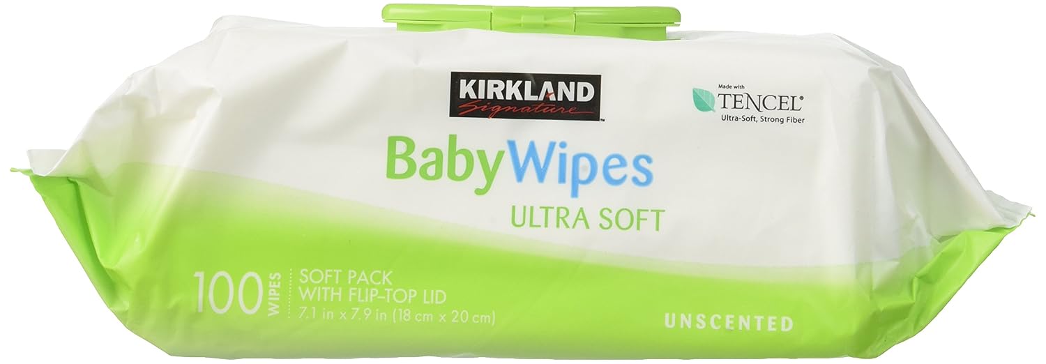 Signature Baby Wipes, Ultra-Soft, Unscented, 100 Count Wipes