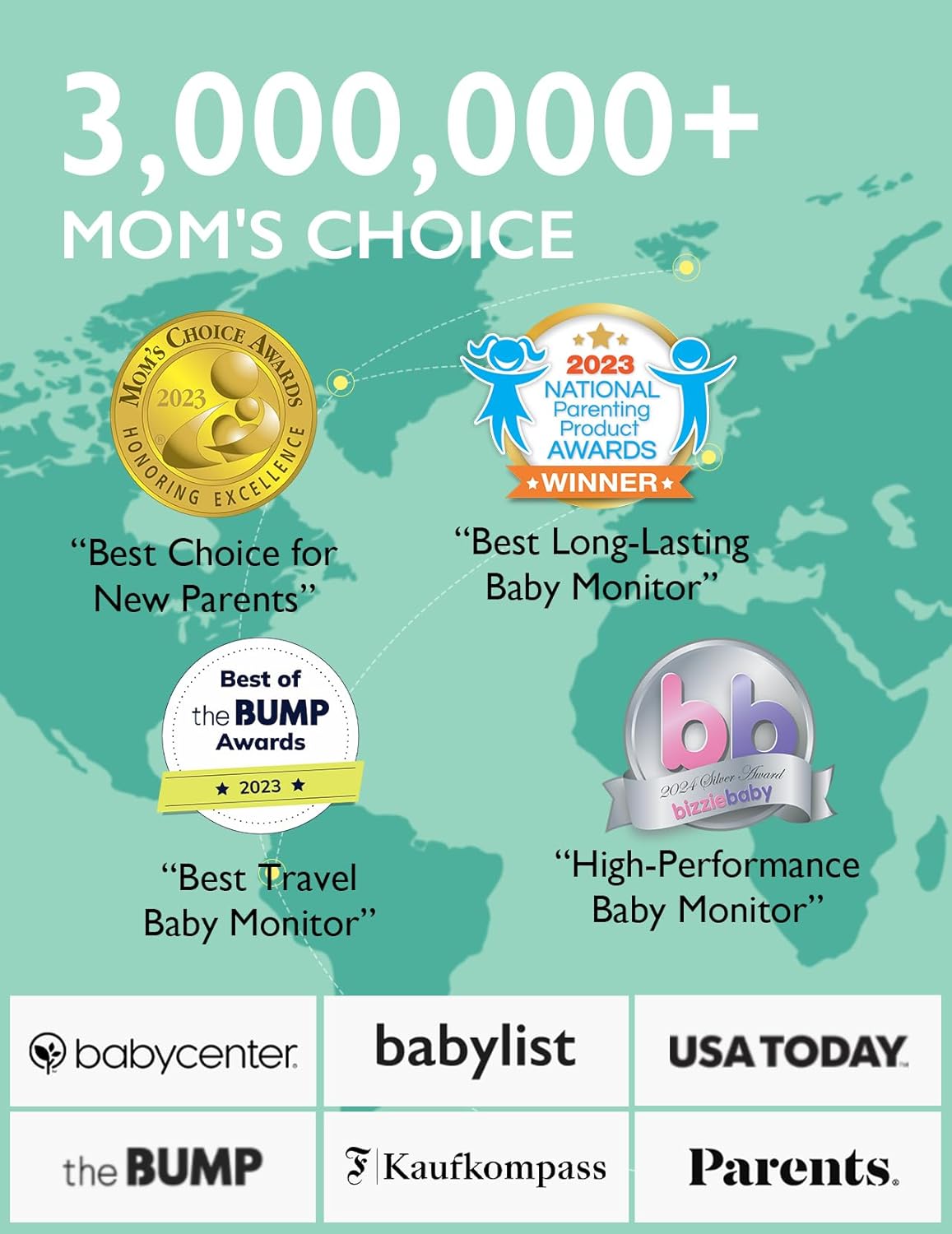 Video Baby Monitor, 5" 1080P HD Baby Monitor with Camera and Audio | Infrared Night Vision, 5000mAh Battery, 2-Way