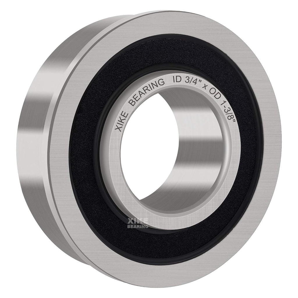 XiKe 4 Pcs Flanged Ball Bearings ID 3/4" x OD 1-3/8"