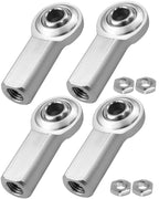 4PCS RH 1/4 x 1/4-28 Heim Joint Rod End Kit Fit for Hydraulic Cylinders