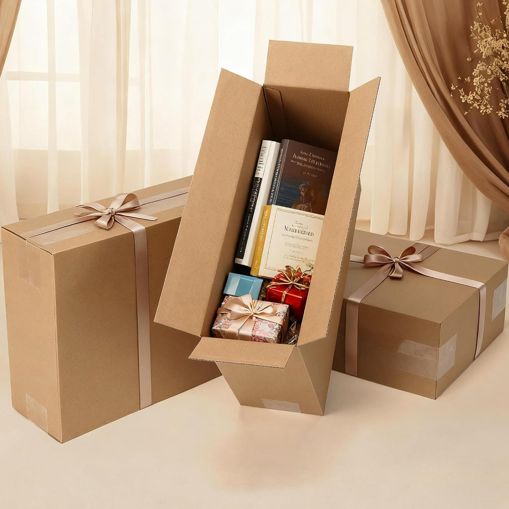 40 Packs 12x9x4 Shipping Boxes, Brown Mailing Boxes