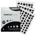 Black Star Pimple Patches for Face, 153 Counts Hydrocolloid Star Acne Patches, Cute Zit Covers for Face, Spot