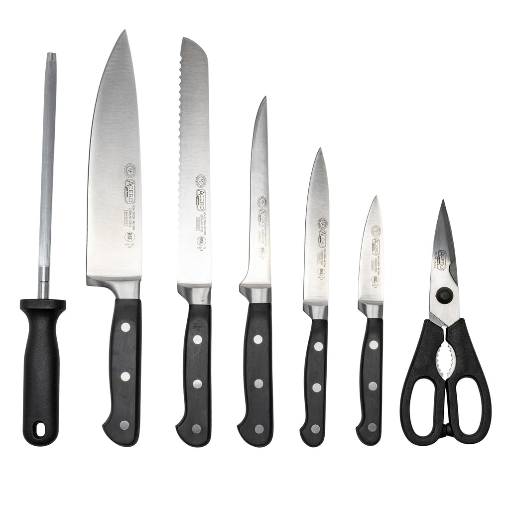 7 Piece 7-Piece Knife Set with Wooden Block