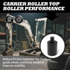 Jecoupoon Carrier Roller Top Roller Compatible with KX71-3 Excavator