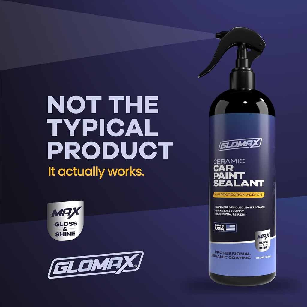 Premium Ceramic Coating for Cars with UV Protection (16 oz) – Extremely Hydrophobic & Slick Car Wax Spray