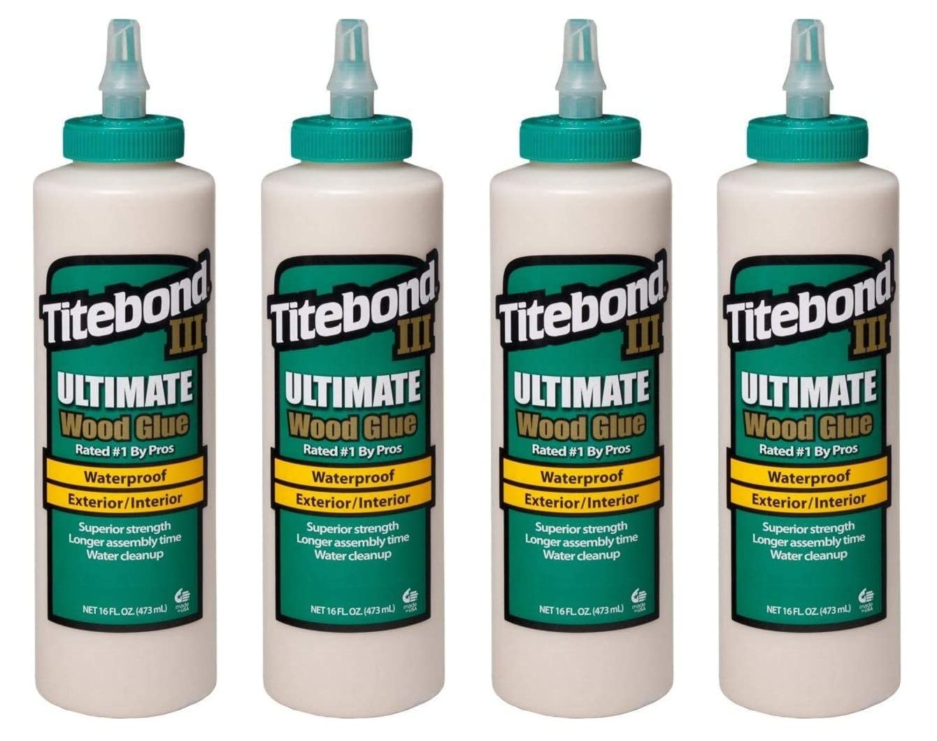 III Ultimate Wood Glue Bundle, 16-Ounces #1414 (4-Pack)