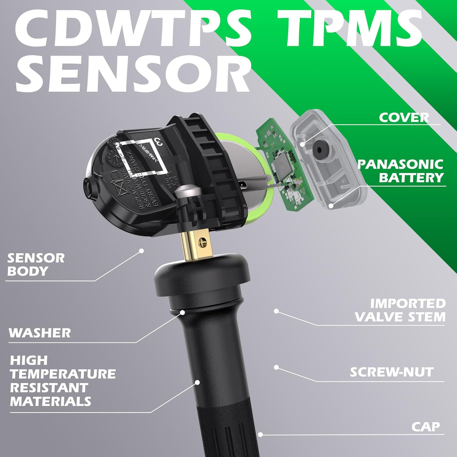 TPMS Sensor,315Mhz GM Chevy Buick GMC Cadillac Tire Pressure Monitor Sensor | Fit for Chevy