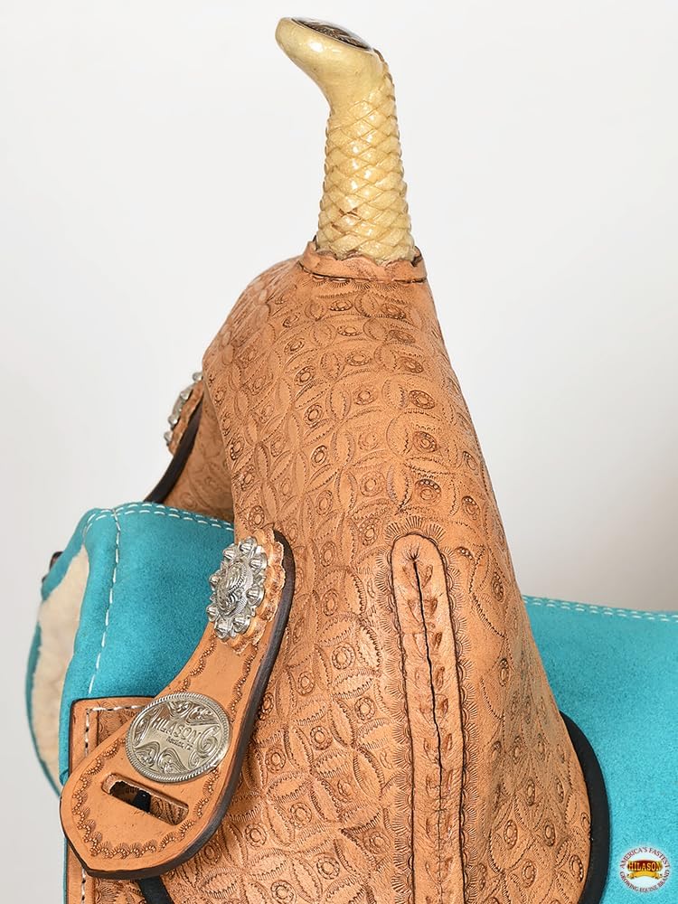 Western Barrel Saddle Treeless Oiled Leather Horse