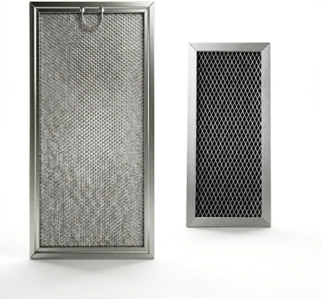 Microwave Filter Set for Samsung ME18H704SFS,ME21M706BAS, ME21M706BAG,ME21R706BAT, ME21A706BQN(grease and charcoal filter)