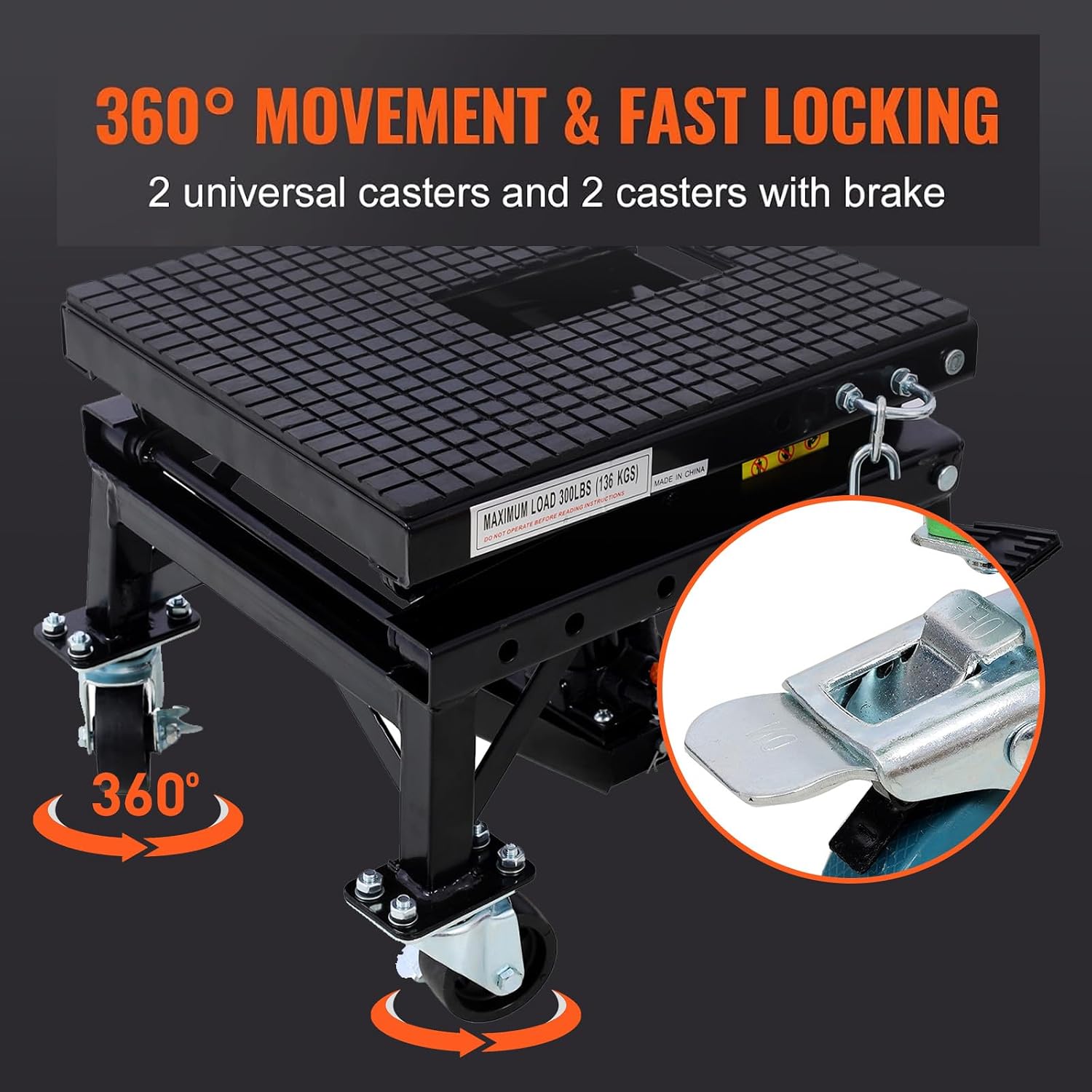 Hydraulic Motorcycle Lift Table,350 LBS Heavy Duty Ultra-Stable Jack Stand Fit for Dirt Bike ATV Bike, Jack Lift Foot